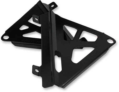 Works Connection Black Aluminum Radiator Braces (18-B708)