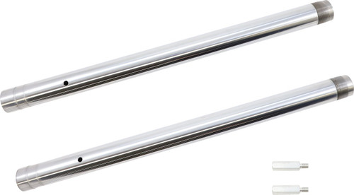 Custom Cycle 43mm +2" Length Ultra Chrome Inverted Fork Tubes (710110)