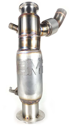 Bikeman Powder Lite Race Slip-On Exhaust Muffler | Stainless Steel (02-332-R)