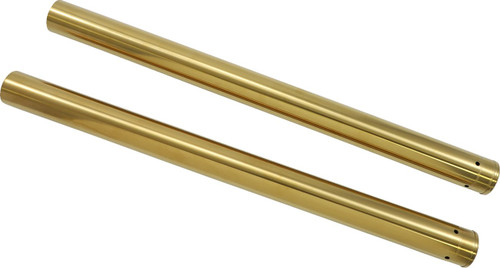 Custom Cycle 41mm 24.25" Length Gold Fork Tubes (T 2002TN)
