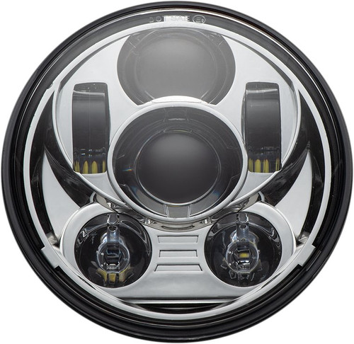 Custom Dynamics Chrome LED 5.75" Halo Headlamp (CD-575-C)