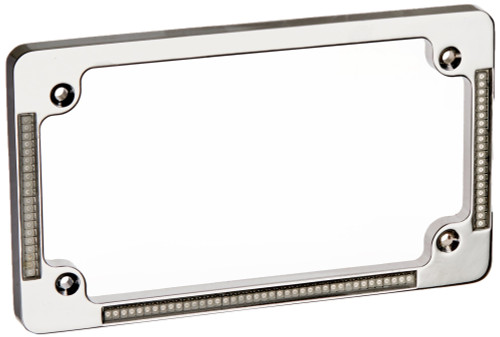 Custom Dynamics Chrome All-in-One LED License Plate Frame (TF04-C)