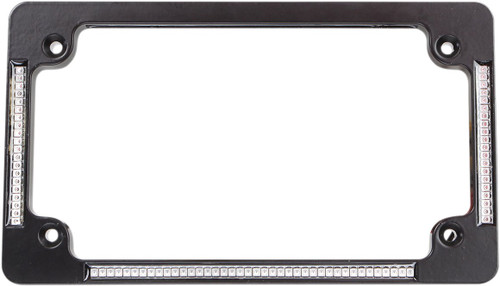 Custom Dynamics Black All-in-One LED License Plate Frame (TF04-B)