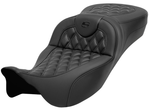 Saddlemen Extended Reach Roadsofa Carbon Lattice Stitch Seat (808-07B-20700)