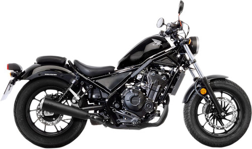 Leo Vince GP Racer Black Stainless Slip-On Muffler '17-24 CMX300/500 (15006BU)