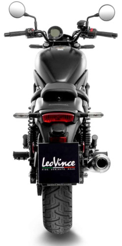Leo Vince Classic Racer Black Edition Slip-On Exhaust Muffler (15010BU)