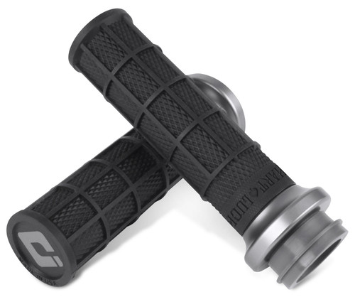 ODI Hart-Luck Lock-On Grips | Full Waffle | Black/Gunmetal (V31HTW-BH-H)