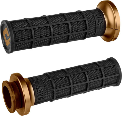 ODI Hart-Luck Signature Full Waffle Black/Bronze Grips (V31ITW-BZ-Z)