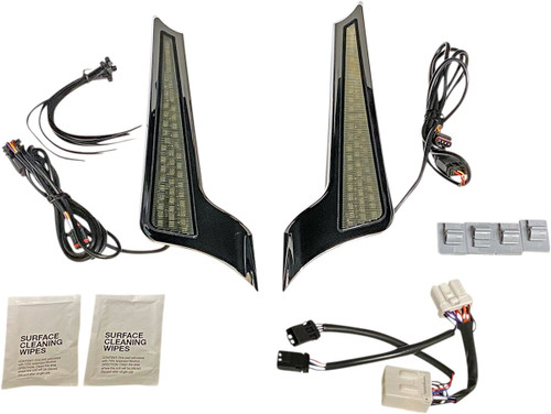 Custom Dynamics Dual Color Chrome Panel LED Light w/Smoke Lens (CD-FASCIADC-HDC)
