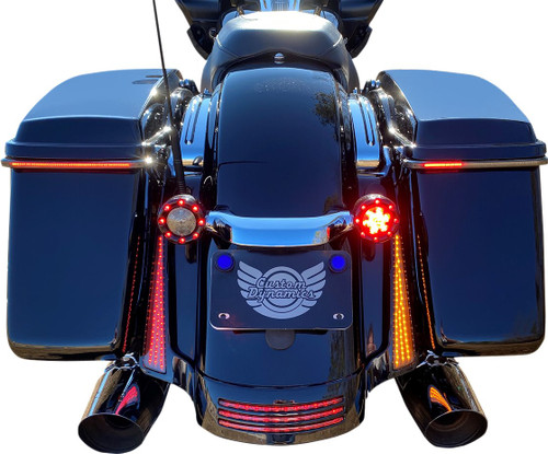 Custom Dynamics Dual Color Black Panel LED Lights w/Smoke Lens (CD-FASCIADC-HDB)