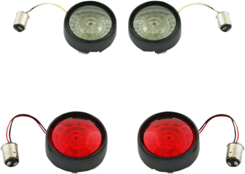 Custom Dynamics LED Bullet Lens Front & Rear Turn Signal Kit (PB-BCM-BB-B)