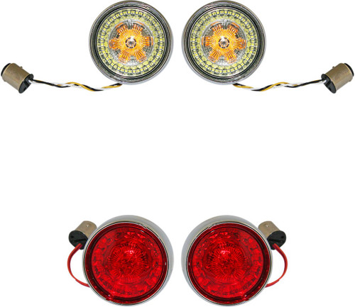 Custom Dynamics LED Bullet Lens Front & Rear Turn Signal Kit (PB-BCM-BB-C)
