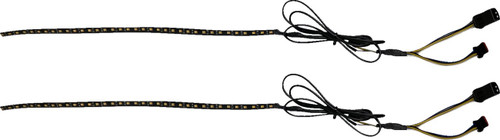 Custom Dynamics Amber/White Dual Color LED Light Fairing Strips (CD-LED-36-AW)