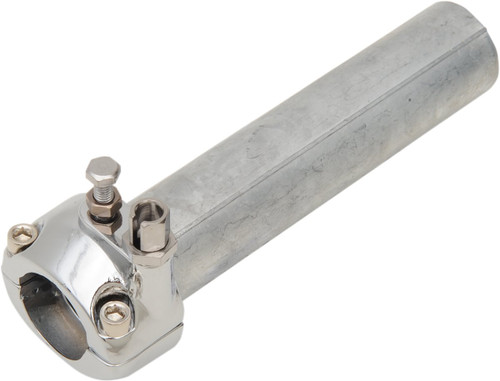 Emgo Throttle Tube Assembly | 1" Handlebar | Single Cable | Chrome (44-29472)