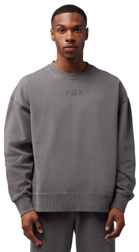 Fox Racing Wordmark Oversized Mens Crew Pullover Sweatshirt