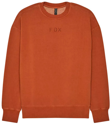Fox Racing Wordmark Oversized Mens Crew Pullover Sweatshirt