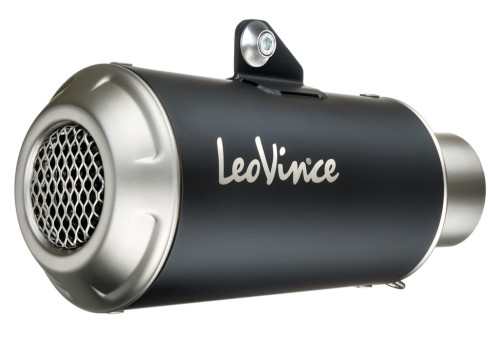Leo Vince LV-10 Black Stainless Steel Slip-On Muffler (15212BU)