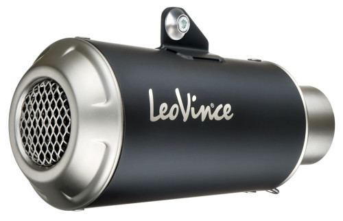 Leo Vince LV-10 Black Stainless Steel Slip-On Muffler (15202BU)