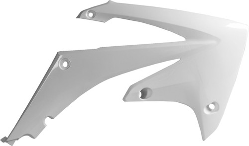 Polisport White Plastic Radiator Shrouds/Covers (8412700002)