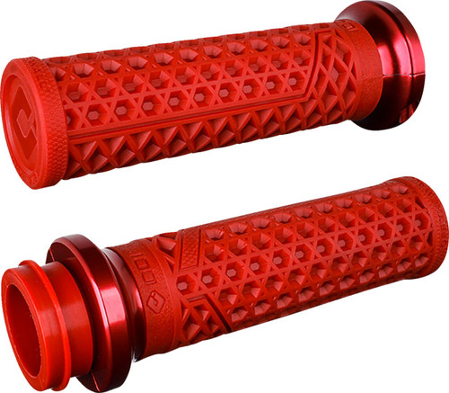 ODI Vans V-Twin Lock-On Dark Red/Red Grips (V31VITWDR-R)