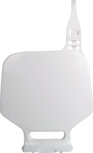 Polisport White Plastic Front Number Plate (8662300002)