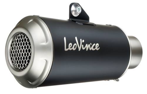 Leo Vince LV-10 Black Stainless Steel Slip-On Muffler (15266B)
