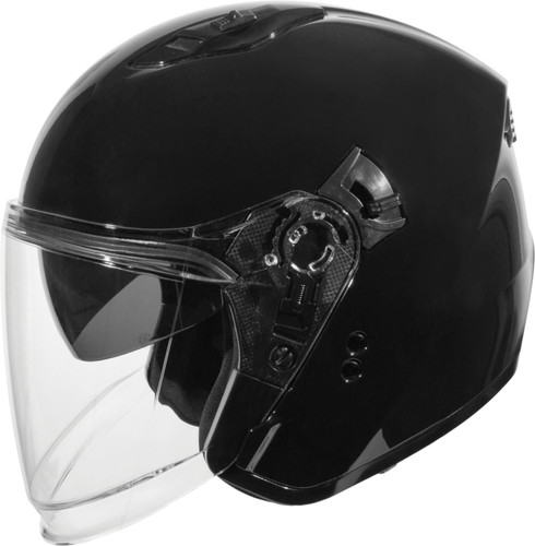 GMAX OF-87 Solid Open Face Motorcycle Helmet w/LED Light