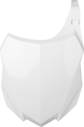 Polisport White Plastic Front Number Plate (8659200002)