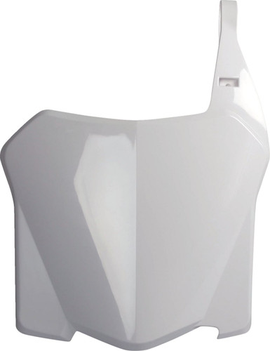 Polisport White Plastic Front Number Plate (8657500001)