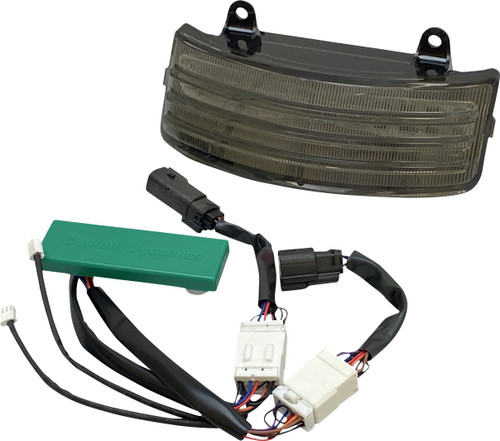 Custom Dynamics Smoke Dual Intensity LED TriBar Taillight (PB-TRI-2-SMOKE)