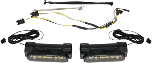Custom Dynamics Black Dynamic Amber/White Engine Guard LEDs (CD-CB-AW-BCM-B)
