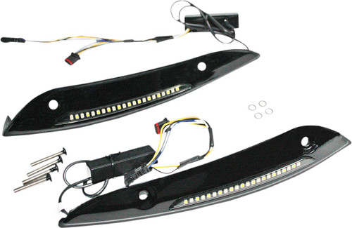 Custom Dynamics Genesis4 Dynamic LED Road Glide Windshield Trim (CD-RG-WT-AW2-B)