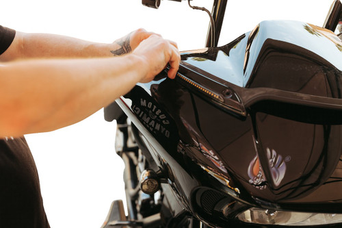 Custom Dynamics Genesis4 Dynamic LED Road Glide Windshield Trim (CD-RG-WT-AW2-B)