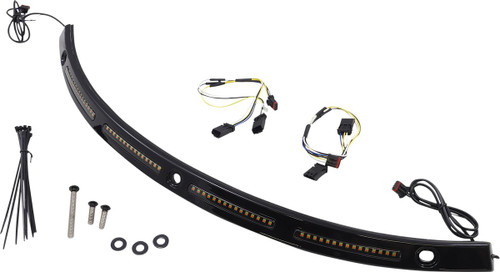 Custom Dynamics Genesis4 Dynamic LED Batwing Windshield Trim (CD-WT2-SEQ-14-B)