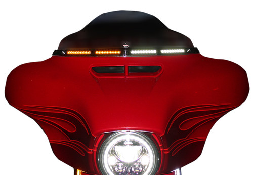 Custom Dynamics Genesis4 Dynamic LED Batwing Windshield Trim (CD-WT2-05-C)