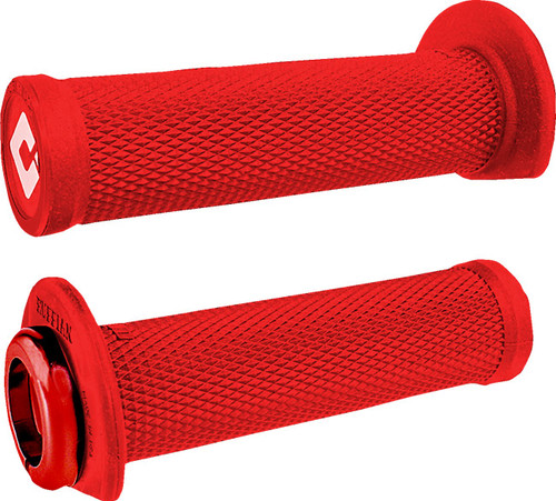 ODI Ruffian 2.1 Lock-On ATV/PWC Grips | Bright Red/Red (J33RFR-R)