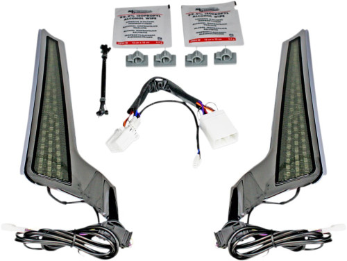 Custom Dynamics Chrome/Smoke Fascia LED Light Panels (CD-FASCIA-HD-CS)