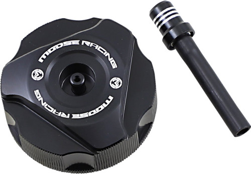 Moose Black Aluminum Gas Cap (0703-0828)