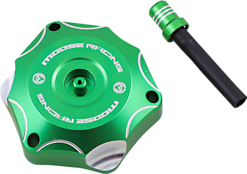 Moose Green Aluminum Gas Cap (0703-0832)