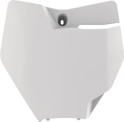 Polisport White Plastic Front Number Plate (8666200001)