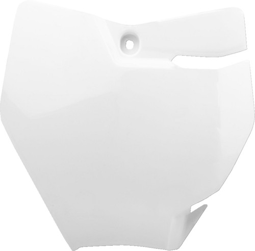 Polisport White Plastic Front Number Plate (8665700001)
