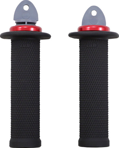 ODI Ruffian 2.1 Lock-On ATV/PWC Grips | Black/Red (J33RFB-R)