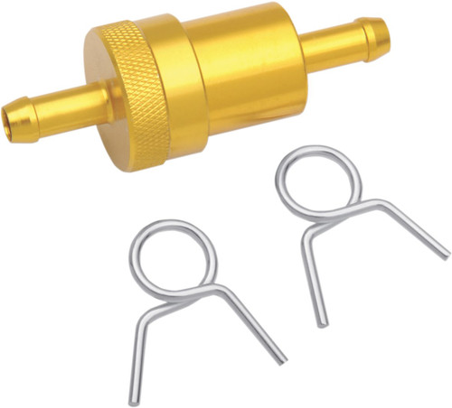 Emgo 5/16" Gold Anodized Aluminum Fuel Filter (14-34434)