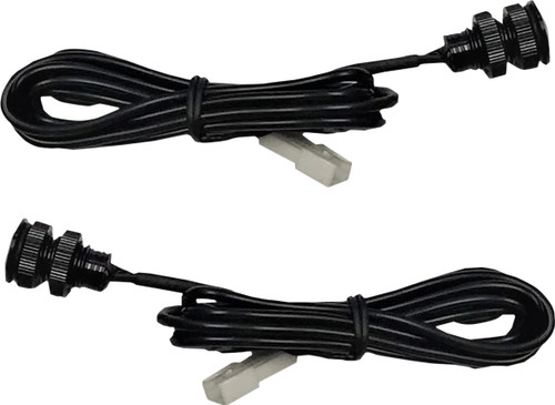 Custom Dynamics Black LED Boltz Lights w/Red Lens (CD-BOLT-R2-B)