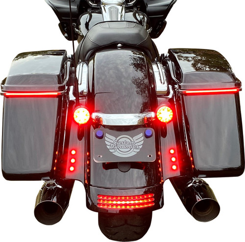 Custom Dynamics Polished LED Boltz Lights w/Red Lens (CD-BOLT-R2-P)