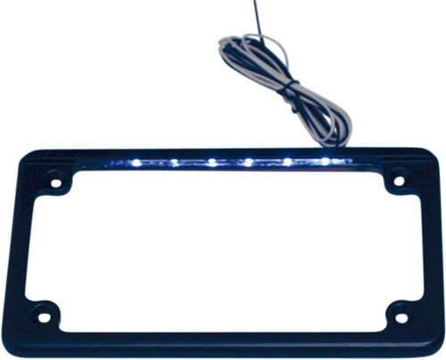 Custom Dynamics Black LED License Plate Frame (LPF-HRZ-B-LP)