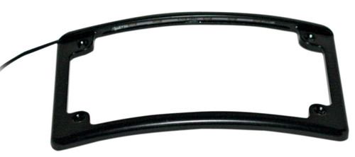 Custom Dynamics Black Curved LED License Plate Frame (LPF-RAD-B-LP)