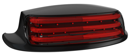 Custom Dynamics Black Red Lens LED Fender Tip Taillight (PB-FT-TOUR-R-B)