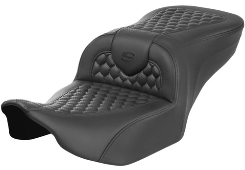 Saddlemen Roadsofa Honeycomb Stitch Seat - Black Honeycomb Stitch (823-07-18900)