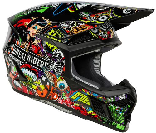 O'Neal 3 SRS Crank V.24 MX Offroad Helmet